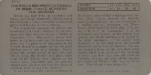 The World Renowned Cathedral of Reims, France, Ruined by the Germans