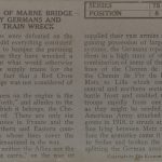 Tangled Ruins of Marne Bridge Blown Up By Germans and Red Cross Train Wreck