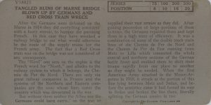 Tangled Ruins of Marne Bridge Blown Up By Germans and Red Cross Train Wreck