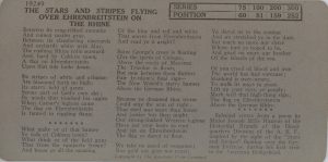 The Stars and Stripes Flying Over Ehrenbreitstein on the Rhine