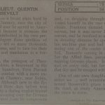 Grave of Lieut. Quentin Roosevelt