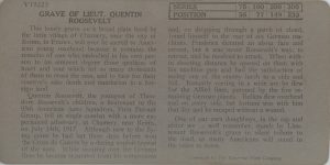 Grave of Lieut. Quentin Roosevelt