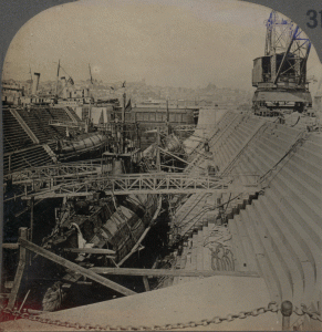 Submarines in Dry Dock in Government Navy Yard