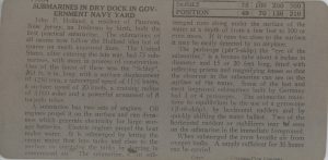 Submarines in Dry Dock in Government Navy Yard