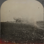 Shells Bursting In Ruined French Village