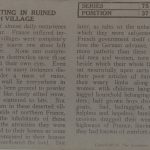 Shells Bursting In Ruined French Village