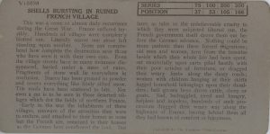 Shells Bursting In Ruined French Village