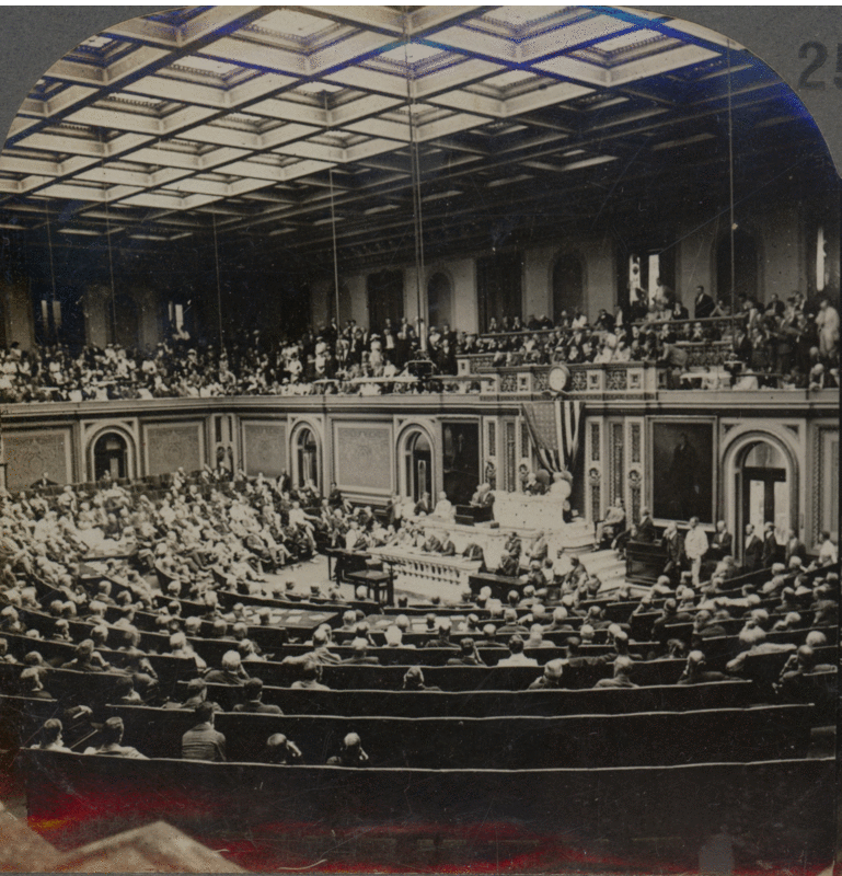 President Wilson Addressing Congress