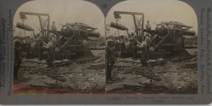 Feeding "Grannie" - Shell Hoisted Into Position