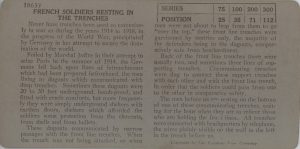 French Soldiers Resting in the Trenches