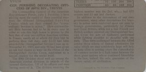 Gen. Pershing Decorating Officers of 89th Div., Treves