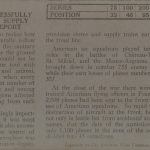 "Enemy Airmen Successfully Bombed One Of Our Supply Trains," Official Report