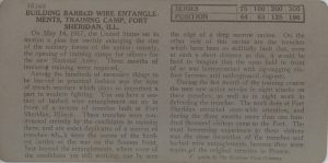 Building Barbed Wire Entanglements, Training Camp, Fort Sheridan, Ill.