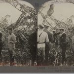 French Troops Inspect a Wrecked Zeppelin