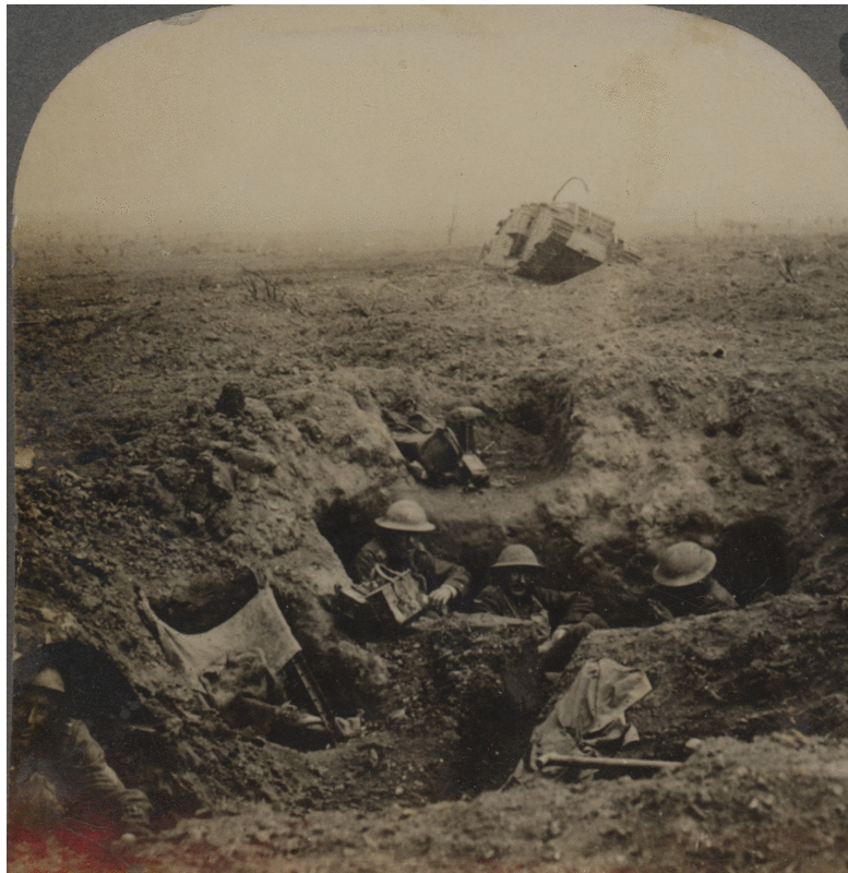 Down in a Shell Crater We Fought" - Battle of Cambrai